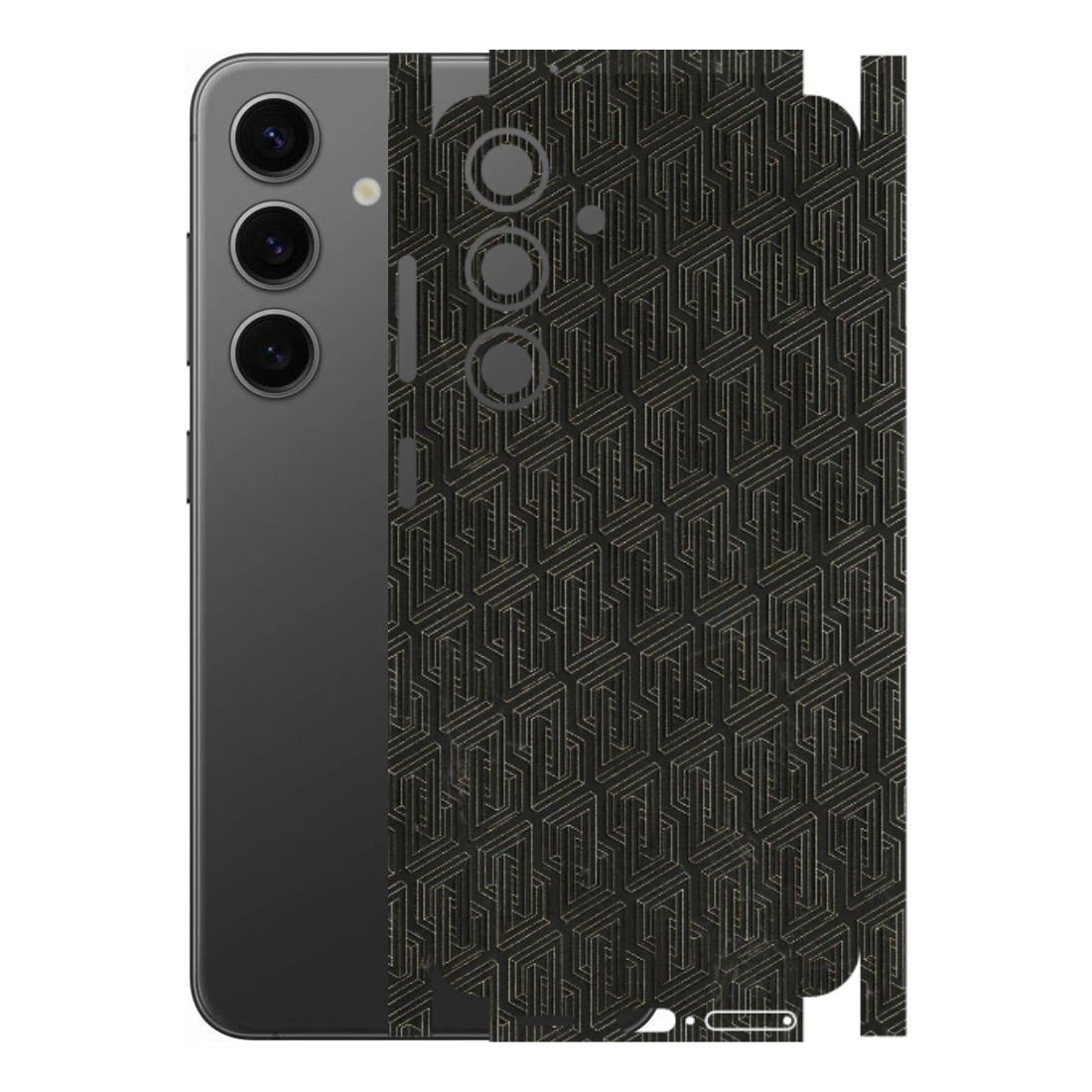 Samsung A/S Series Phone Skins (All Models) - Black Abstract Pattern - 3D Embossed Finish (L-117) Samsung Galaxy S24 (5G)