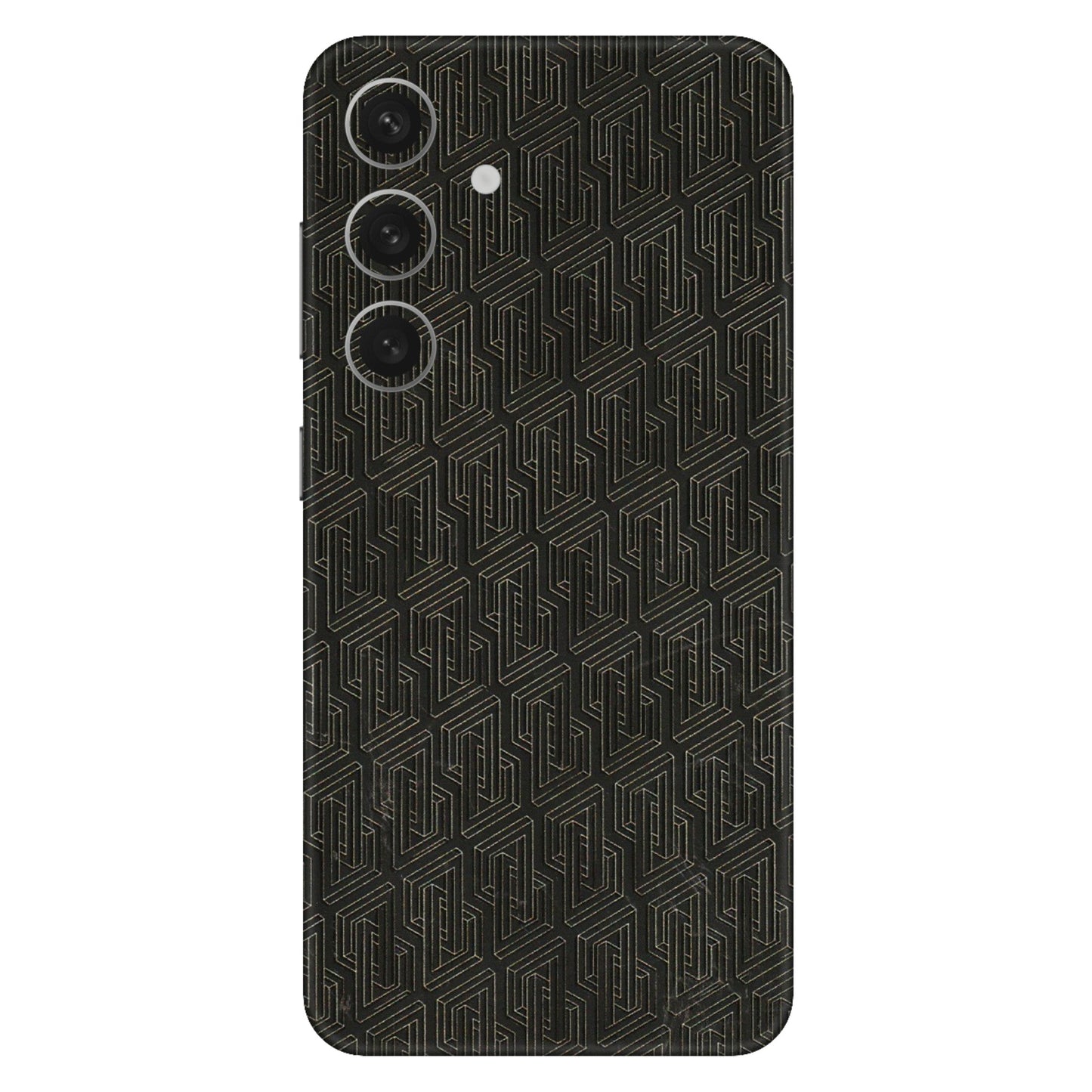 Samsung A/S Series Phone Skins (All Models) - Black Abstract Pattern - 3D Embossed Finish (L-117) Samsung Galaxy S24 (5G)