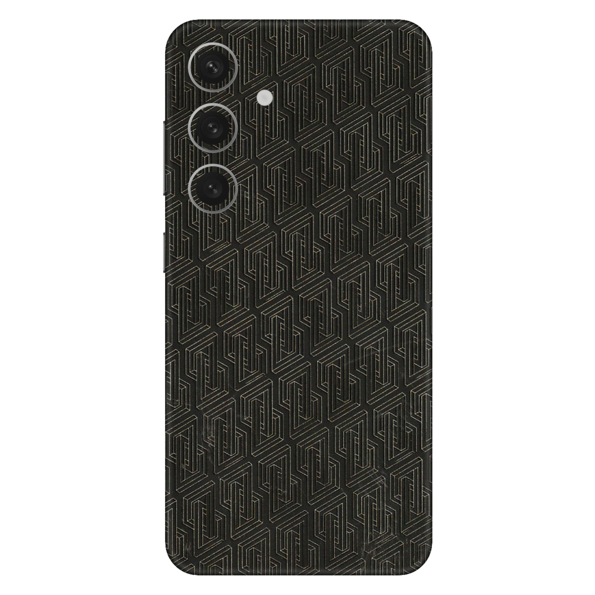 Samsung A/S Series Phone Skins (All Models) - Black Abstract Pattern - 3D Embossed Finish (L-117) Samsung Galaxy S24 (5G)