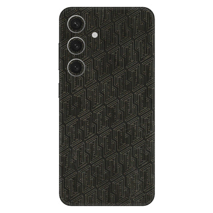 Samsung A/S Series Phone Skins (All Models) - Black Abstract Pattern - 3D Embossed Finish (L-117) Samsung Galaxy S24 (5G)