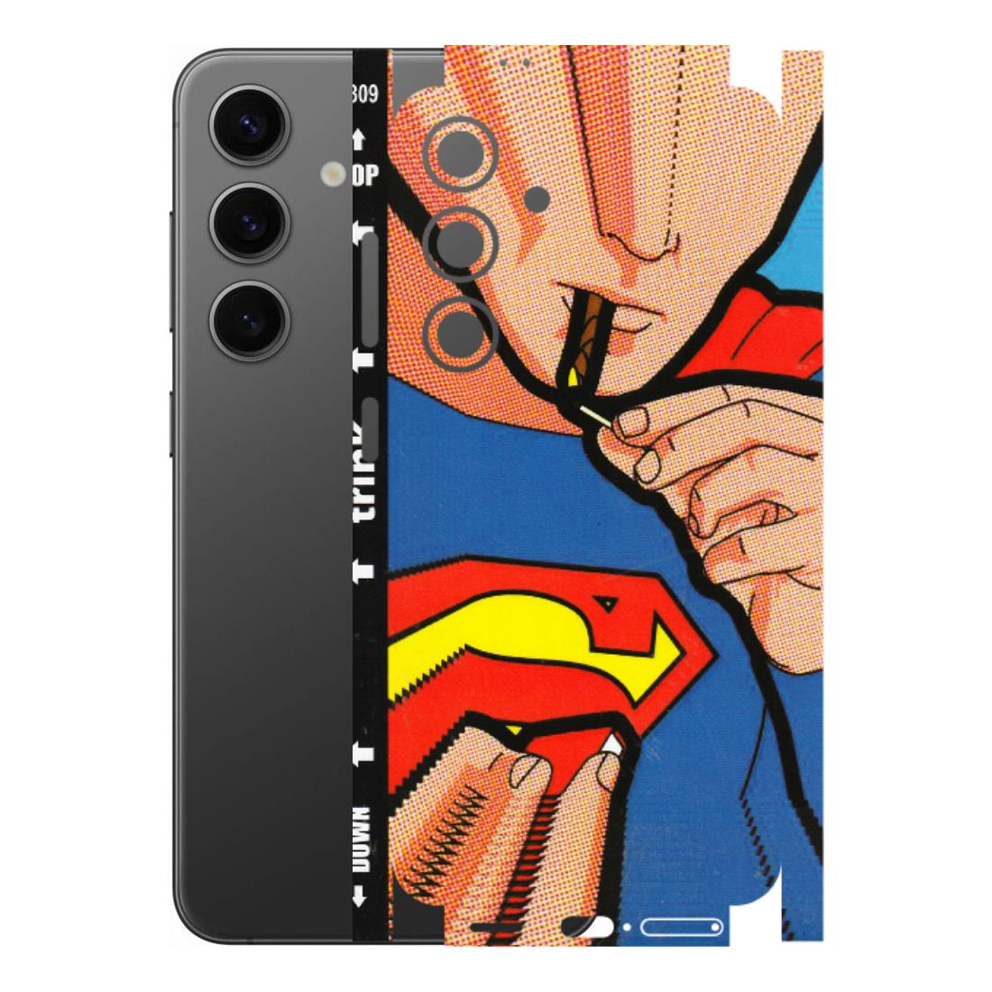 Samsung A/S Series Phone Skins (All Models) - Superman Sutta - 3D Embossed Finish (L-130) Samsung Galaxy S24 (5G)