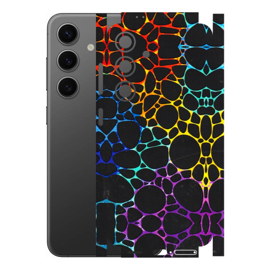 Samsung A/S Series Phone Skins (All Models) - Abstract Art MultiColour - 3D Embossed Finish (L-133) Samsung Galaxy S24 (5G)
