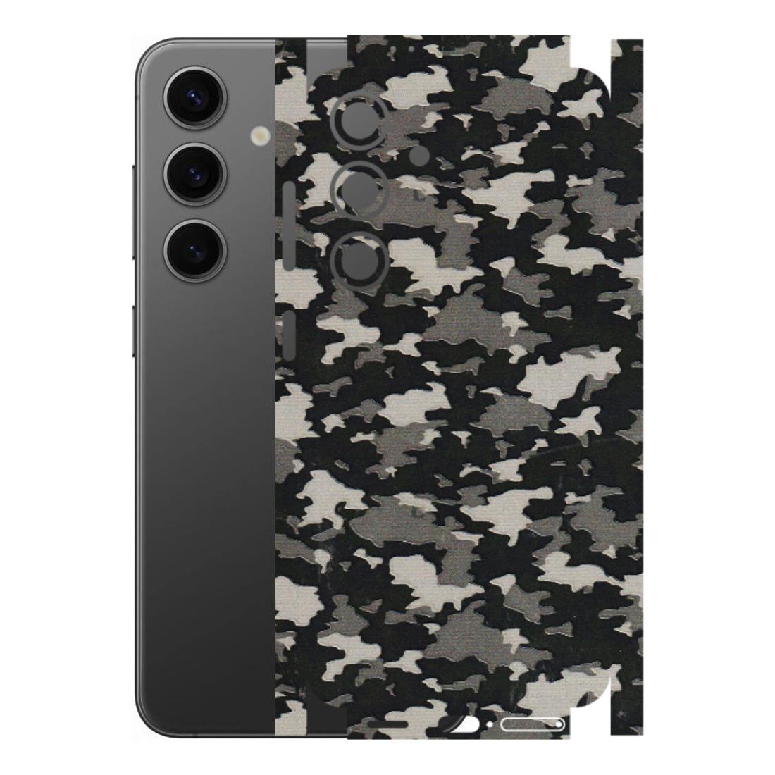 Samsung A/S Series Phone Skins (All Models) - Black/Grey Camoflaunge - 3D Embossed Finish (L-142) Samsung Galaxy S24 (5G)
