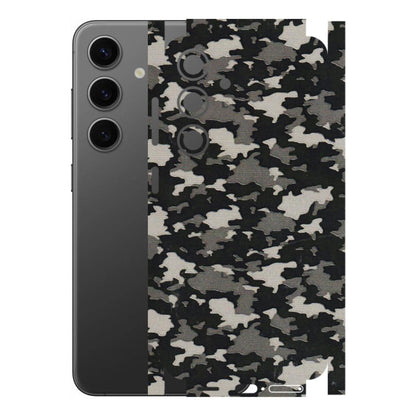 Samsung A/S Series Phone Skins (All Models) - Black/Grey Camoflaunge - 3D Embossed Finish (L-142) Samsung Galaxy S24 (5G)