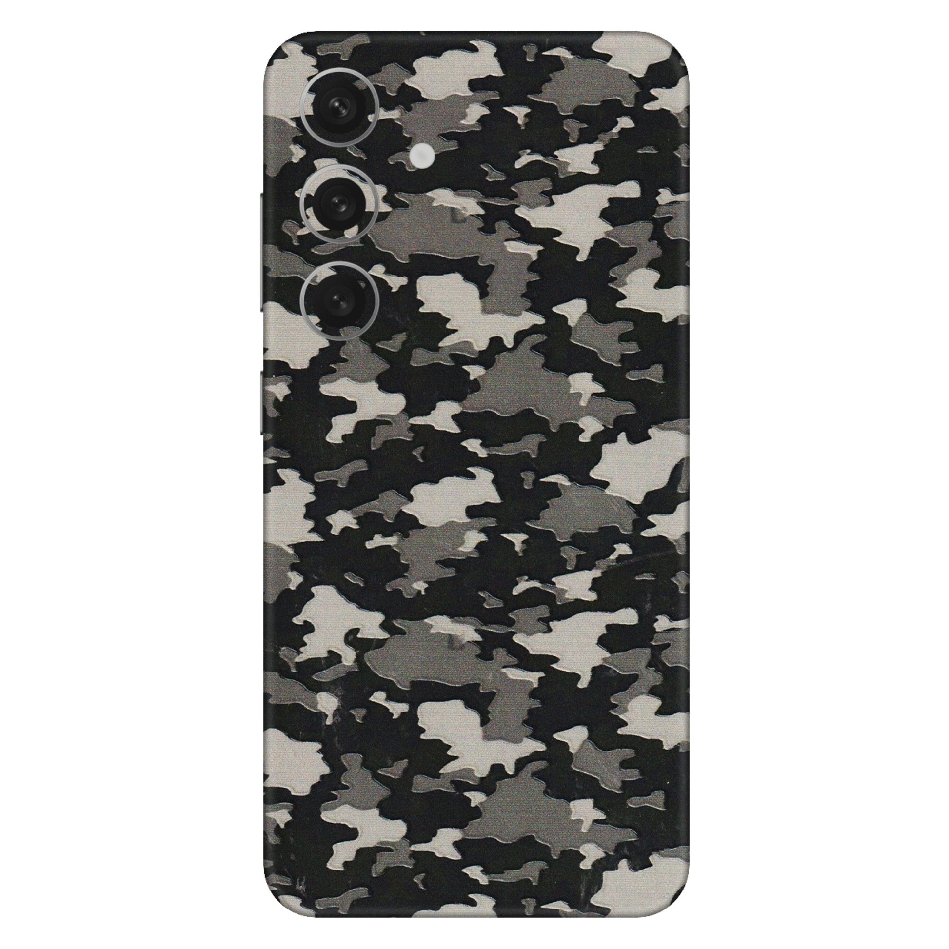 Samsung A/S Series Phone Skins (All Models) - Black/Grey Camoflaunge - 3D Embossed Finish (L-142) Samsung Galaxy S24 (5G)