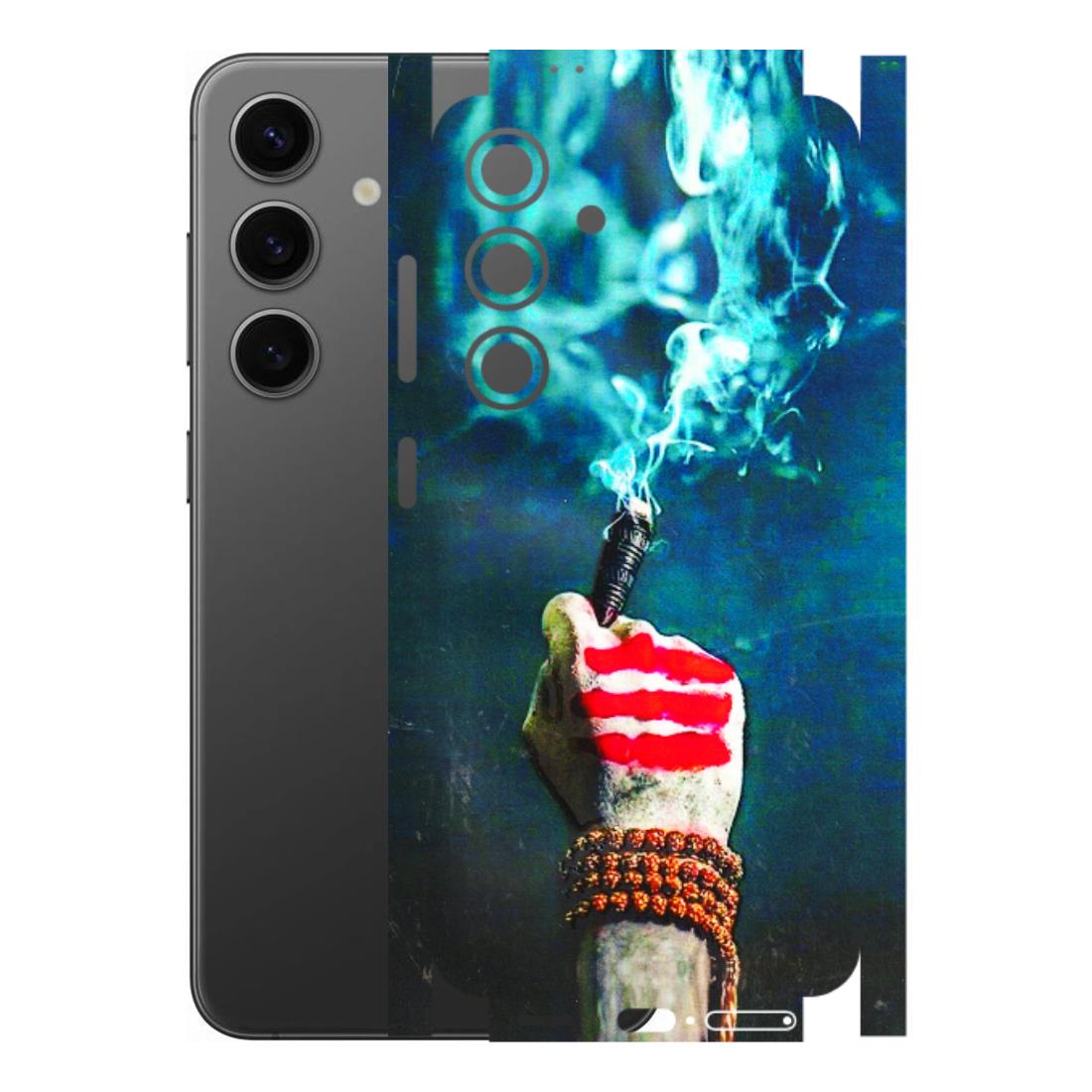 Samsung A/S Series Phone Skins (All Models) - Mahadev Bhakt - 3D Embossed Finish (L-146) Samsung Galaxy S24 (5G)