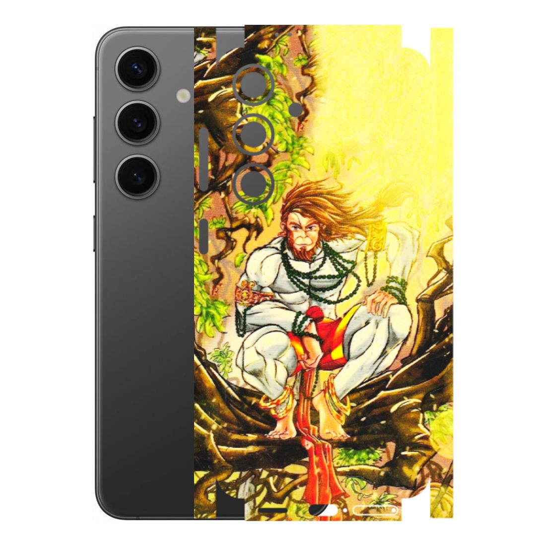 Samsung A/S Series Phone Skins (All Models) - Lord Hanuman - 3D Embossed Finish (L-152) Samsung Galaxy S24 (5G)