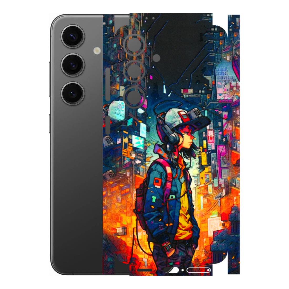 Samsung A/S Series Phone Skins (All Models) - Street Anime Guy - 3D Embossed Finish (L-158) Samsung Galaxy S24 (5G)