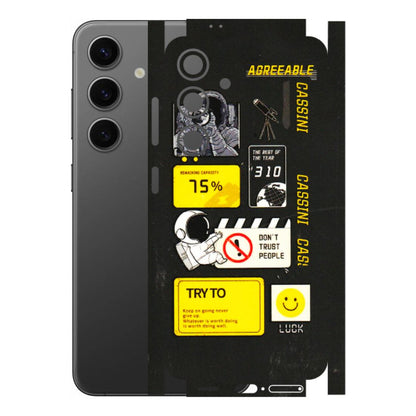 Samsung A/S Series Phone Skins (All Models) - Black Cassini - 3D Embossed Finish (L-161) Samsung Galaxy S24 (5G)