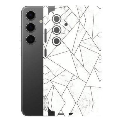 Samsung A/S Series Phone Skins (All Models) - Luxury White Marble Effect - 3D Embossed Finish (L-168) Samsung Galaxy S24 (5G)