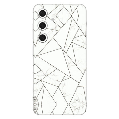 Samsung A/S Series Phone Skins (All Models) - Luxury White Marble Effect - 3D Embossed Finish (L-168) Samsung Galaxy S24 (5G)