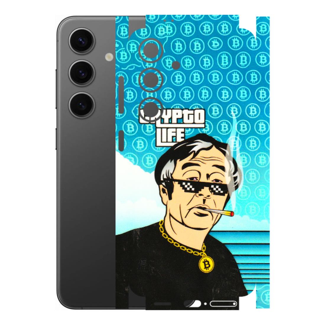 Samsung A/S Series Phone Skins (All Models) - Crypto Thug Life - 3D Embossed Finish (L-179) Samsung Galaxy S24 (5G)