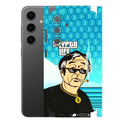Samsung A/S Series Phone Skins (All Models) - Crypto Thug Life - 3D Embossed Finish (L-179) Samsung Galaxy S24 (5G)