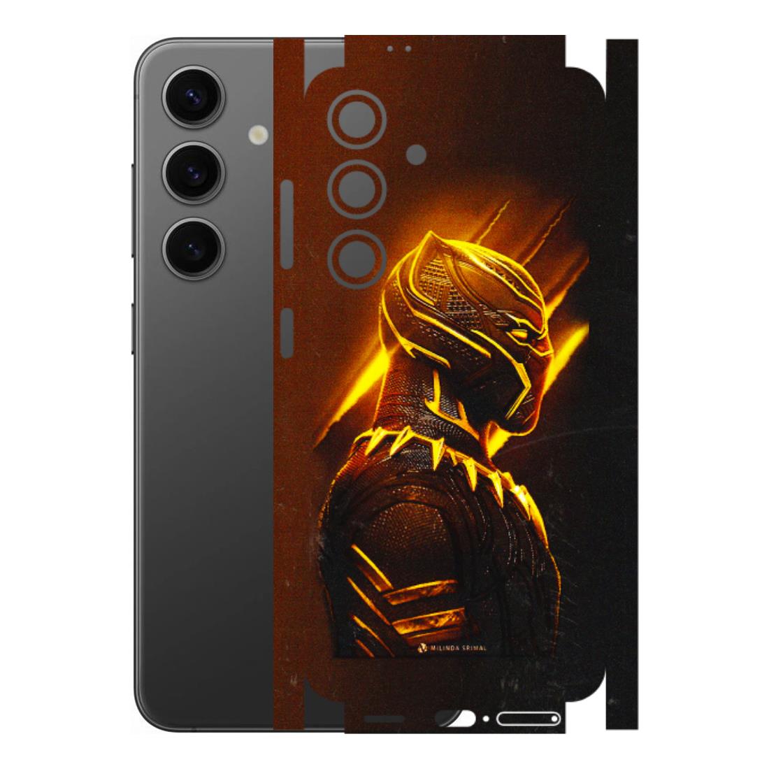 Samsung A/S Series Phone Skins (All Models) - Gold Black Panther - 3D Embossed Finish (L-181) Samsung Galaxy S24 (5G)