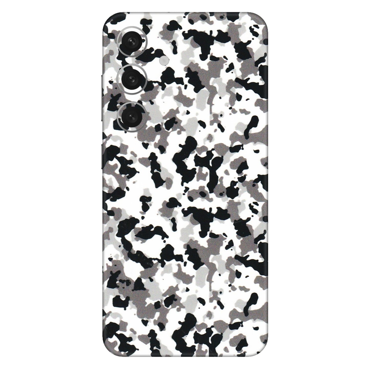 Samsung A/S Series Phone Skins (All Models) - White Black Camouflage - 3D Embossed Finish (L-18) Samsung Galaxy S24 (5G)