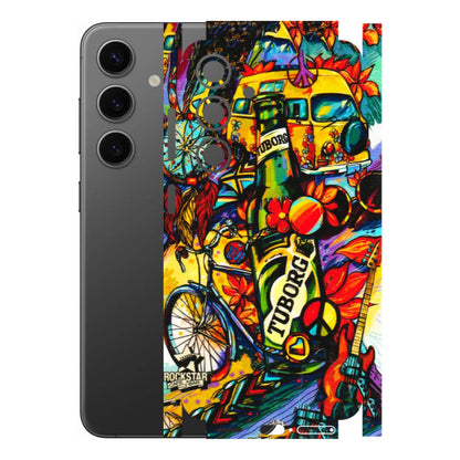 Samsung A/S Series Phone Skins (All Models) - Cool Beer Bottle - 3D Embossed Finish (L-193) Samsung Galaxy S24 (5G)