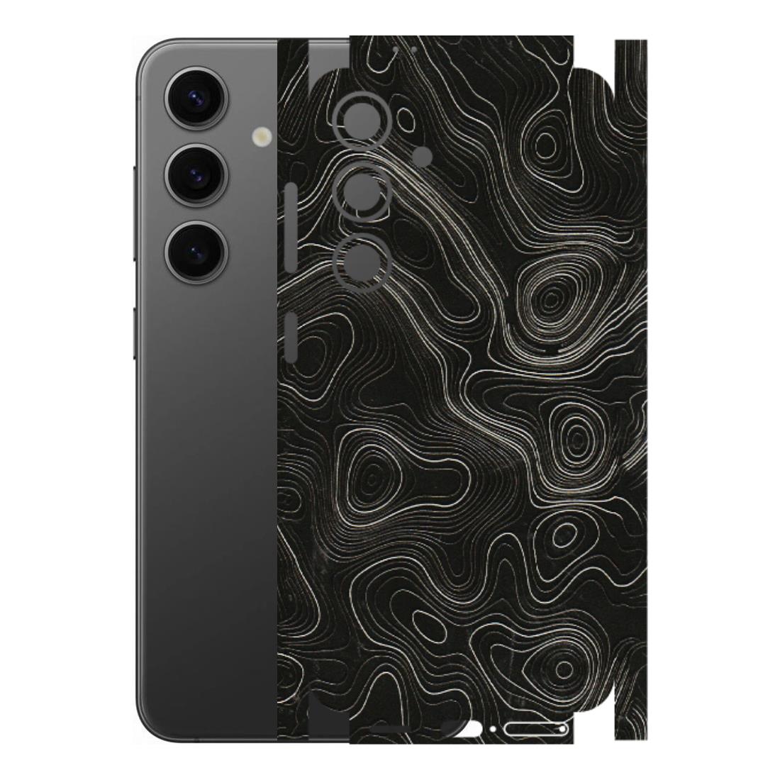 Samsung A/S Series Phone Skins (All Models) - Black Swirl - 3D Embossed Finish (L-196) Samsung Galaxy S24 (5G)