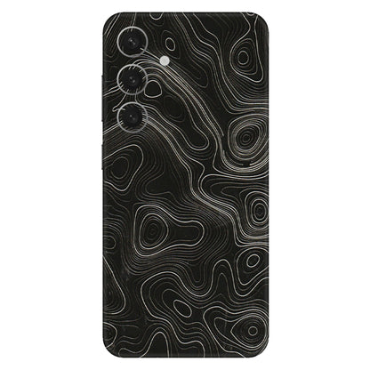 Samsung A/S Series Phone Skins (All Models) - Black Swirl - 3D Embossed Finish (L-196) Samsung Galaxy S24 (5G)