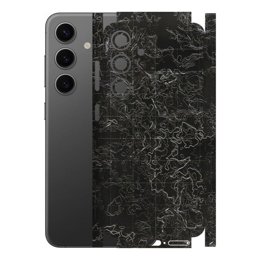 Samsung A/S Series Phone Skins (All Models) - Black map Texture - 3D Embossed Finish (L-201) Samsung Galaxy S24 (5G)