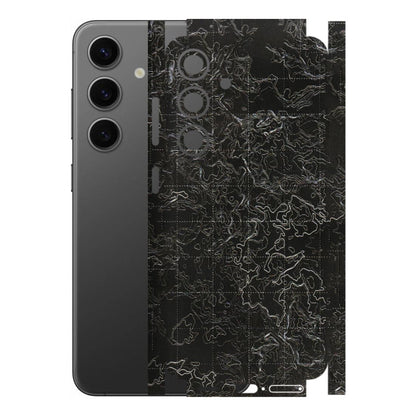 Samsung A/S Series Phone Skins (All Models) - Black map Texture - 3D Embossed Finish (L-201) Samsung Galaxy S24 (5G)