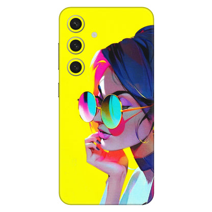 Samsung A/S Series Phone Skins (All Models) - Bold Stylish Girl - 3D Embossed Finish (L-222) Samsung Galaxy S24 (5G)