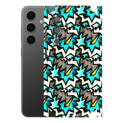 Samsung A/S Series Phone Skins (All Models) - Funky Zig Zag - 3D Embossed Finish (L-223) Samsung Galaxy S24 (5G)