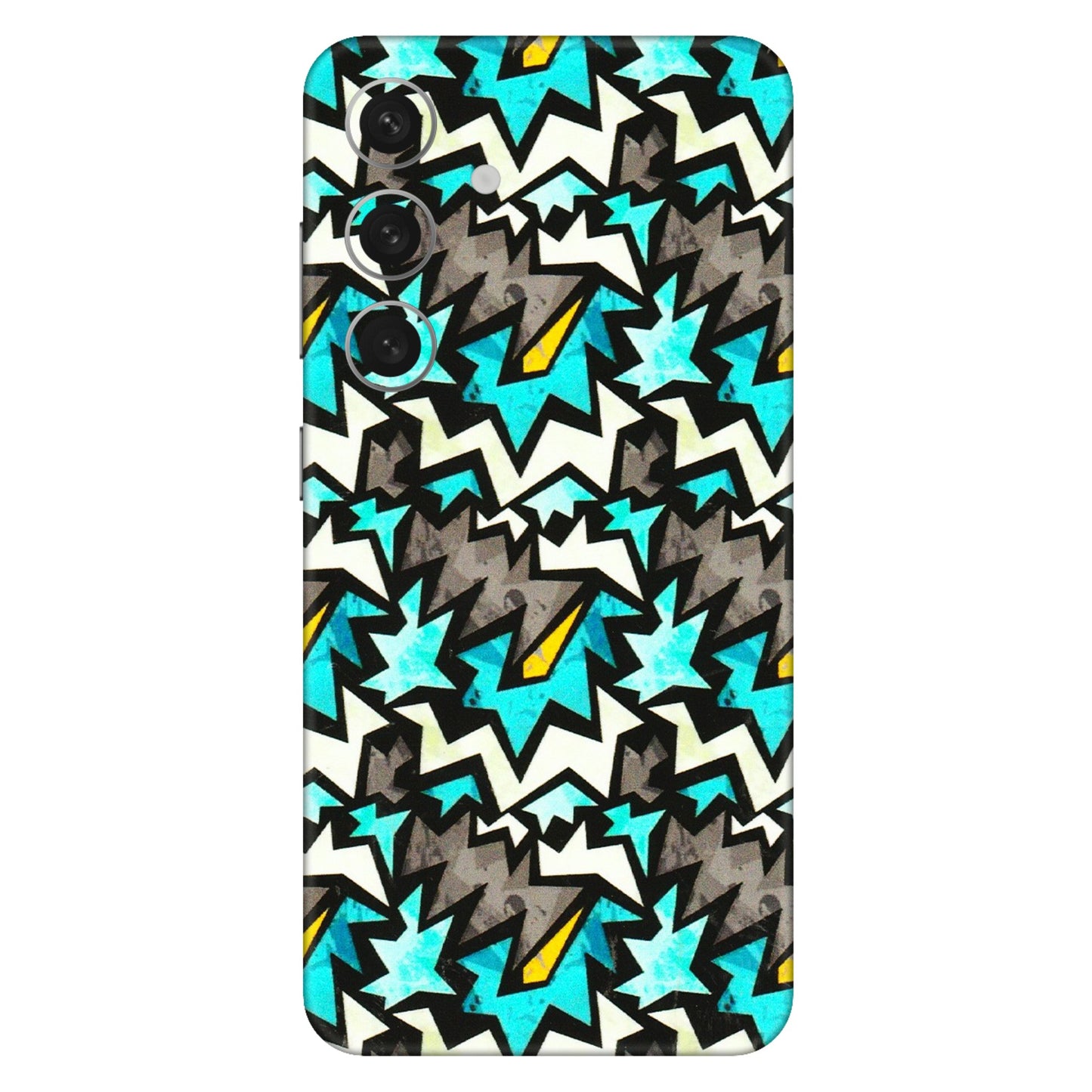 Samsung A/S Series Phone Skins (All Models) - Funky Zig Zag - 3D Embossed Finish (L-223) Samsung Galaxy S24 (5G)