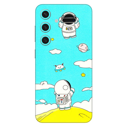 Samsung A/S Series Phone Skins (All Models) - Blue Skies Astro Float - 3D Embossed Finish (L-230) Samsung Galaxy S24 (5G)