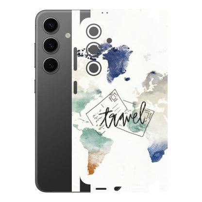 Samsung A/S Series Phone Skins (All Models) - Travel The World - 3D Embossed Finish (L-232) Samsung Galaxy S24 (5G)
