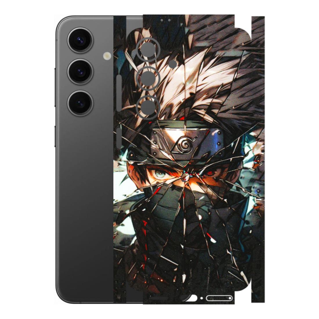 Samsung A/S Series Phone Skins (All Models) - Kakashi Shattered Glass Effect - 3D Embossed Finish (L-237) Samsung Galaxy S24 (5G)