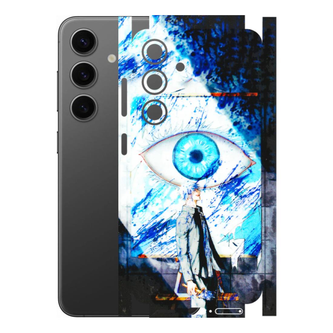 Samsung A/S Series Phone Skins (All Models) - Gojo Satoru evil eye - 3D Embossed Finish (L-239) Samsung Galaxy S24 (5G)