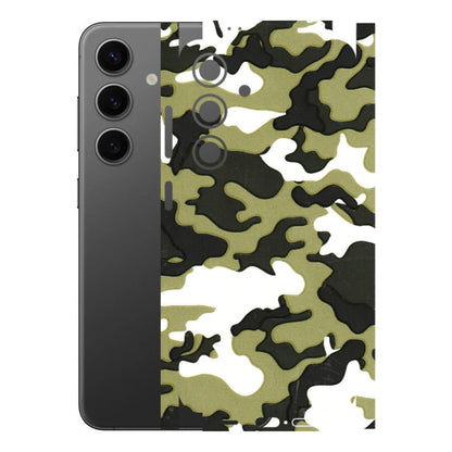 Samsung A/S Series Phone Skins (All Models) - Camouflages White And Green - 3D Embossed Finish (L-243) Samsung Galaxy S24 (5G)