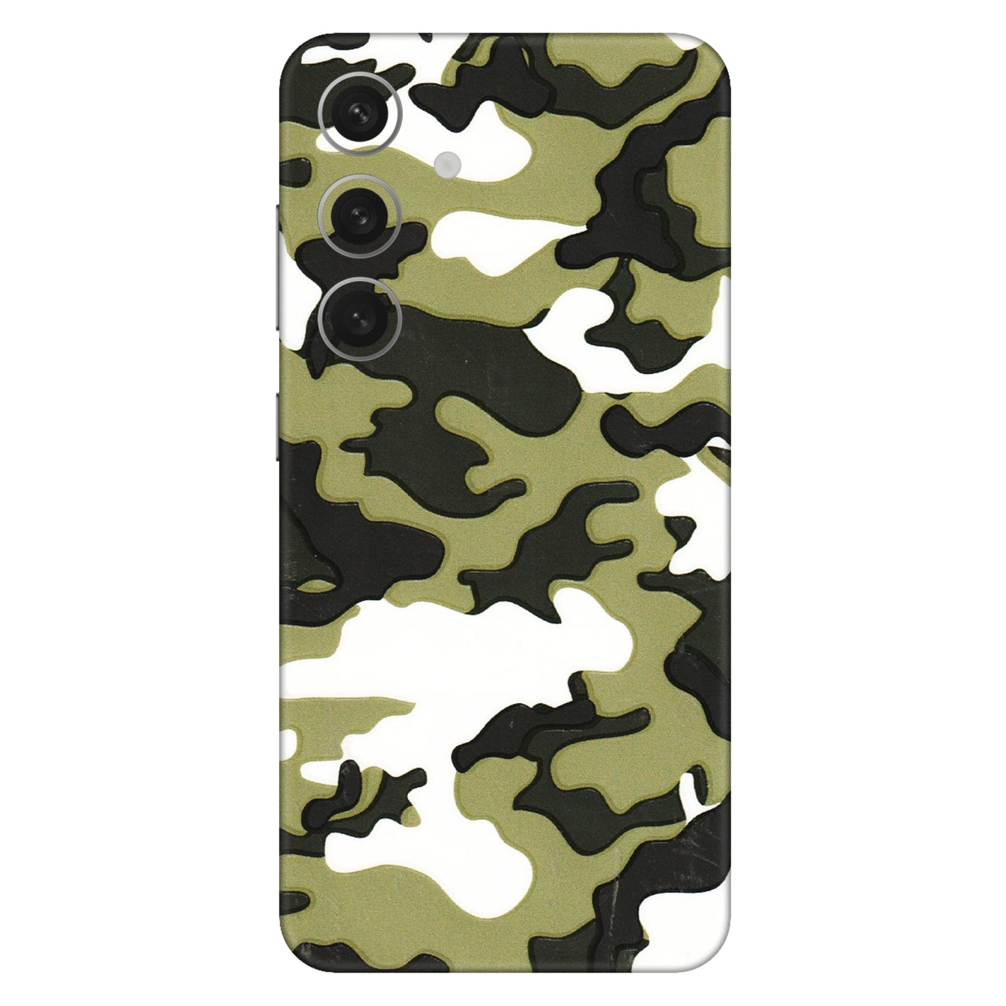 Samsung A/S Series Phone Skins (All Models) - Camouflages White And Green - 3D Embossed Finish (L-243) Samsung Galaxy S24 (5G)