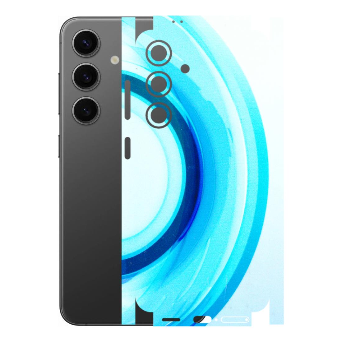 Samsung A/S Series Phone Skins (All Models) - The Blue Curve - 3D Embossed Finish (L-244) Samsung Galaxy S24 (5G)