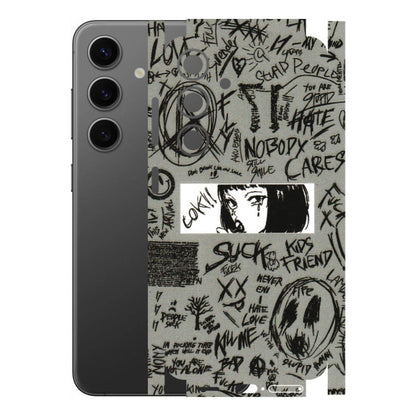 Samsung A/S Series Phone Skins (All Models) - Never Have Love Anime - 3D Embossed Finish (L-260) Samsung Galaxy S24 (5G)