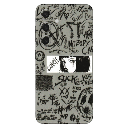 Samsung A/S Series Phone Skins (All Models) - Never Have Love Anime - 3D Embossed Finish (L-260) Samsung Galaxy S24 (5G)