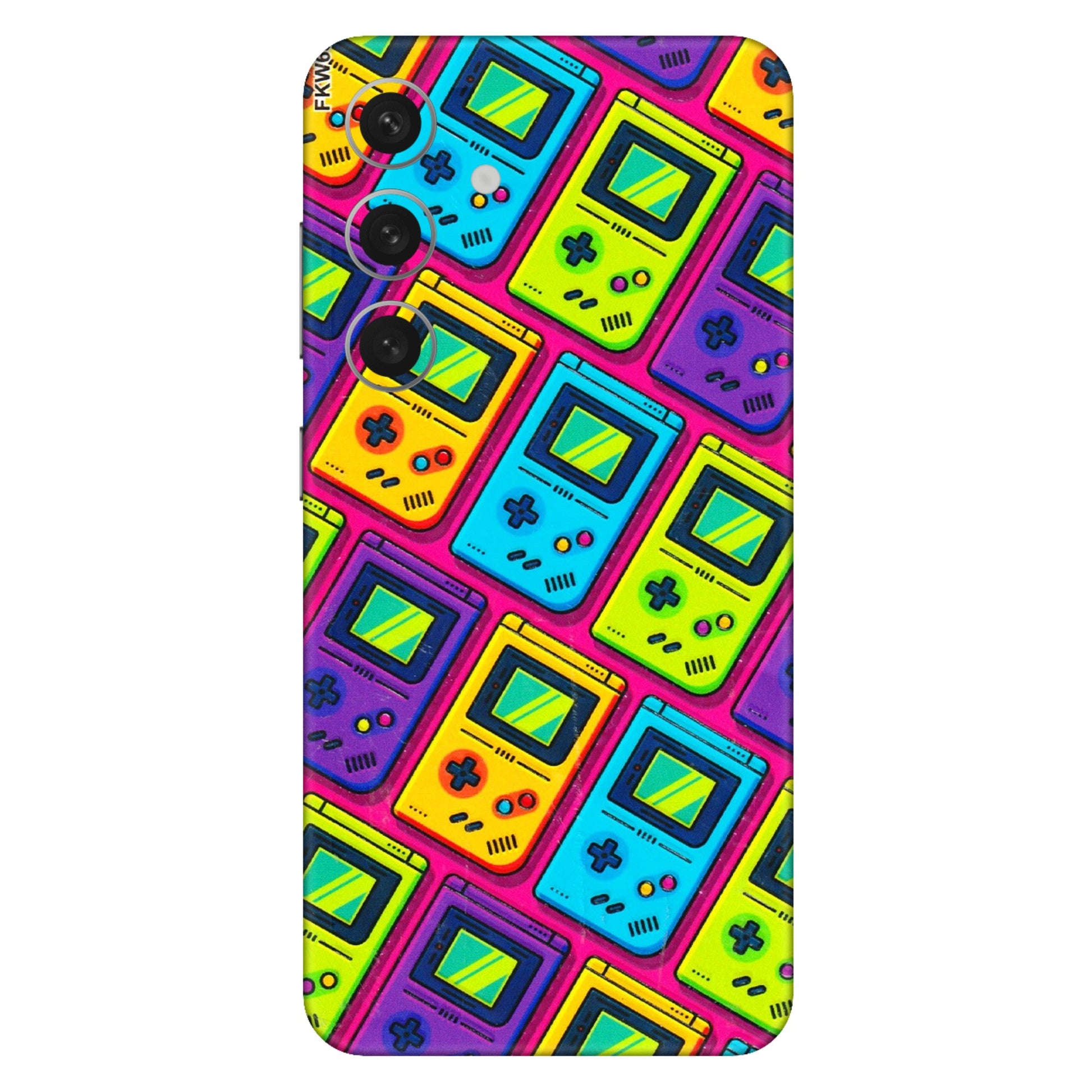 Samsung A/S Series Phone Skins (All Models) - Gameboy Colourful - 3D Embossed Finish (L-266) Samsung Galaxy S24 (5G)