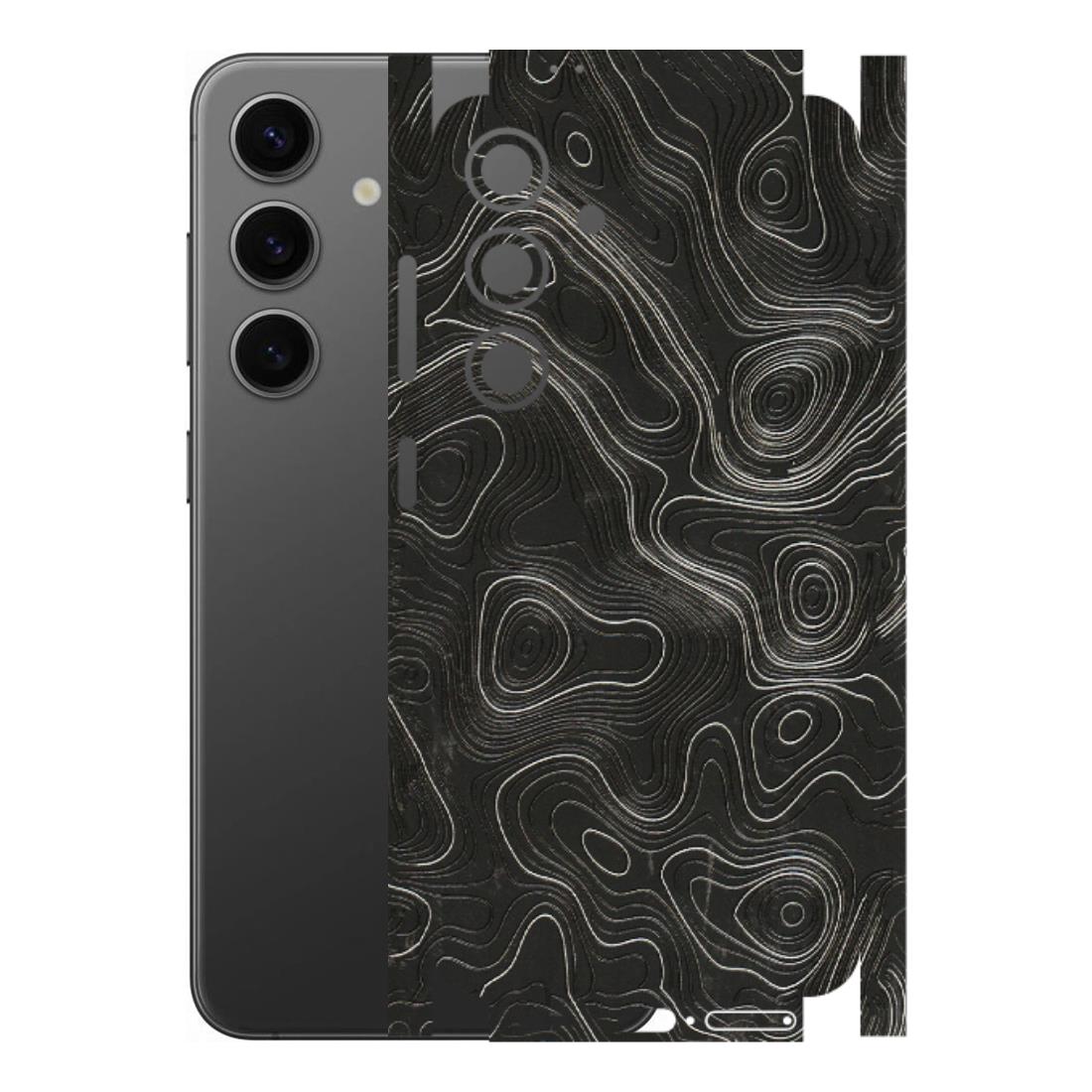 Samsung A/S Series Phone Skins (All Models) - Abstract White Line Map - 3D Embossed Finish (L-269) Samsung Galaxy S24 (5G)