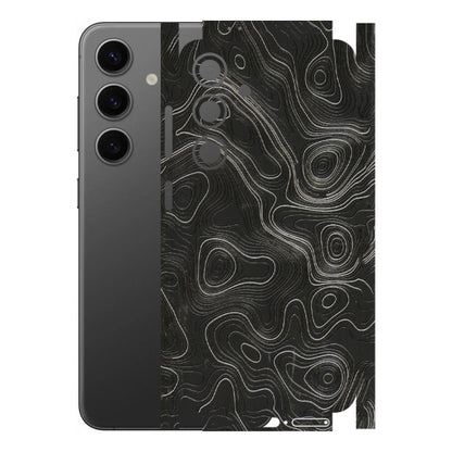 Samsung A/S Series Phone Skins (All Models) - Abstract White Line Map - 3D Embossed Finish (L-269) Samsung Galaxy S24 (5G)