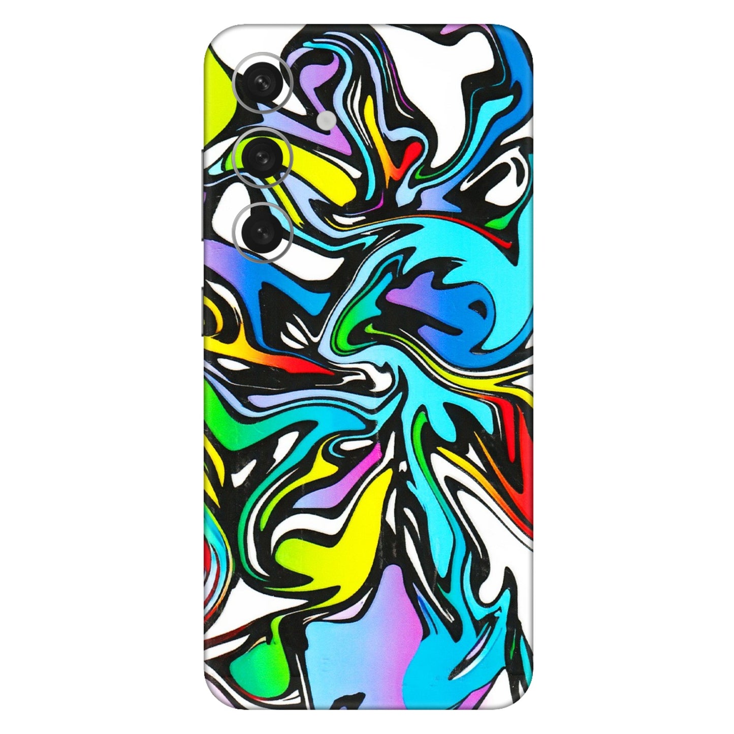 Samsung A/S Series Phone Skins (All Models) - Abstract Colour Paints - 3D Embossed Finish (L-271) Samsung Galaxy S24 (5G)