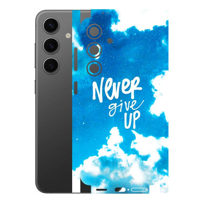 Samsung A/S Series Phone Skins (All Models) - Never Give Up - 3D Embossed Finish (L-279) Samsung Galaxy S24 (5G)