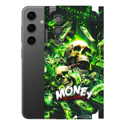 Samsung A/S Series Phone Skins (All Models) - Skull Money - 3D Embossed Finish (L-303) Samsung Galaxy S24 (5G)
