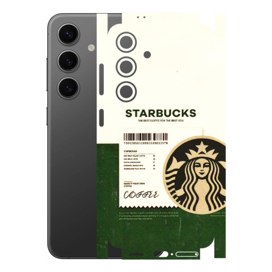 Samsung A/S Series Phone Skins (All Models) - Starbucks Barcode - 3D Embossed Finish (L-308) Samsung Galaxy S24 (5G)