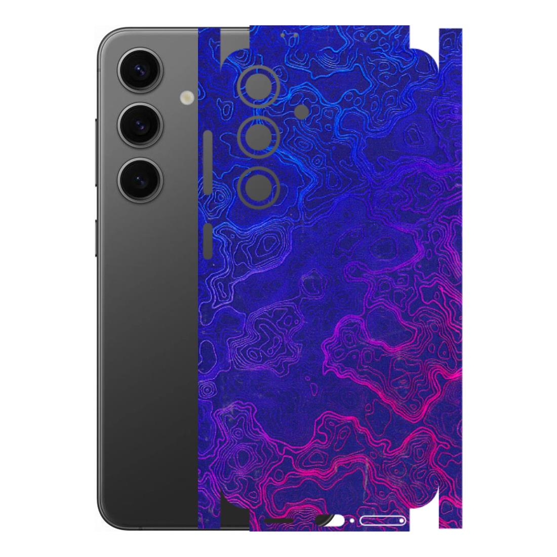 Samsung A/S Series Phone Skins (All Models) - Purple Ripples Swirl - 3D Embossed Finish (L-314) Samsung Galaxy S24 (5G)