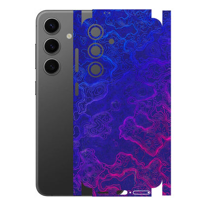 Samsung A/S Series Phone Skins (All Models) - Purple Ripples Swirl - 3D Embossed Finish (L-314) Samsung Galaxy S24 (5G)