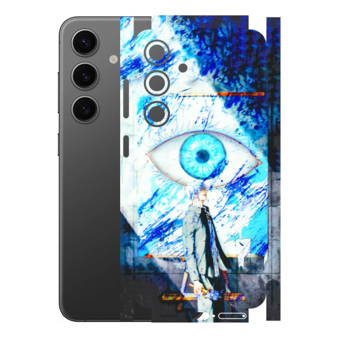 Samsung A/S Series Phone Skins (All Models) - Anime Sea Blue Eye - 3D Embossed Finish (L-318) Samsung Galaxy S24 (5G)