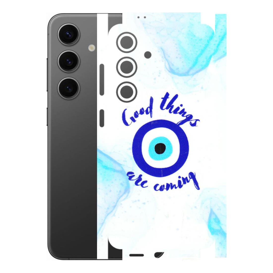 Samsung A/S Series Phone Skins (All Models) - Evil Eye Good Things Are Coming - 3D Embossed Finish (L-322) Samsung Galaxy S24 (5G)