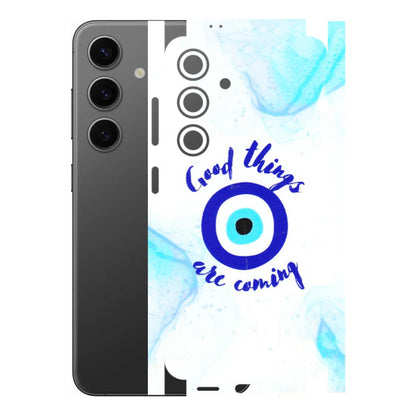 Samsung A/S Series Phone Skins (All Models) - Evil Eye Good Things Are Coming - 3D Embossed Finish (L-322) Samsung Galaxy S24 (5G)