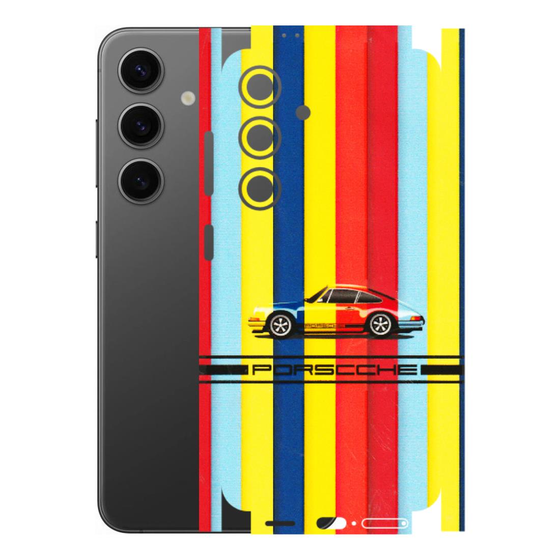 Samsung A/S Series Phone Skins (All Models) - Multicolour Porche - 3D Embossed Finish (L-39) Samsung Galaxy S24 (5G)