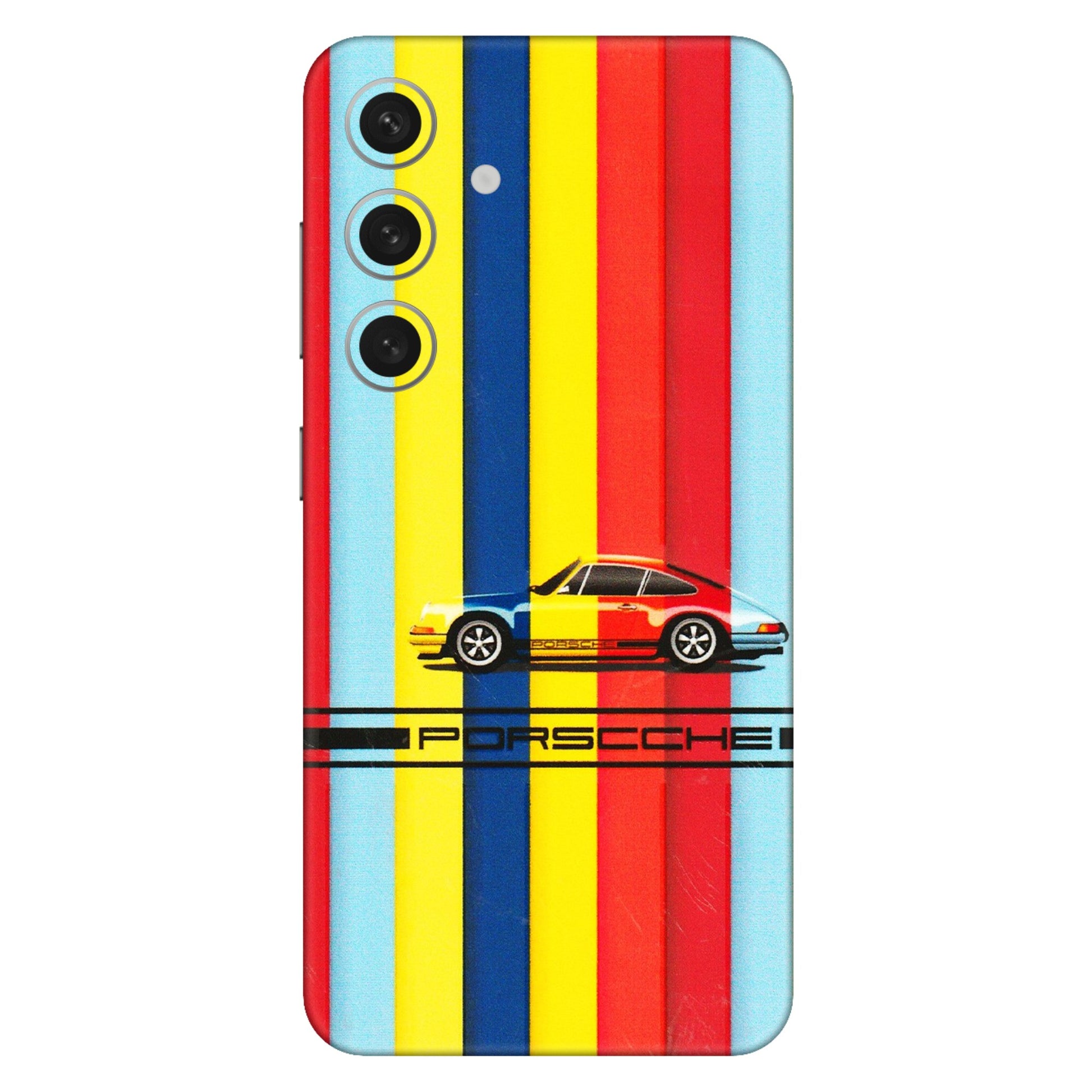 Samsung A/S Series Phone Skins (All Models) - Multicolour Porche - 3D Embossed Finish (L-39) Samsung Galaxy S24 (5G)